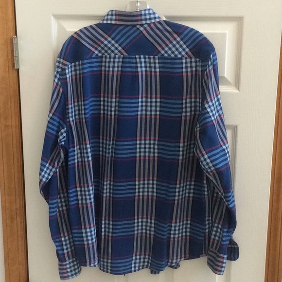 Penguin by Munsingwear Blue Button Down Plaid -L - Picture 2 of 16